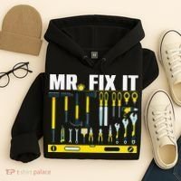 Funny Mr. Fix It Art For DIY Handyman  Repairman Lovers  Hoodie thumb 4