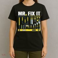 Funny Mr. Fix It Art For DIY Handyman  Repairman Lovers  T-Shirt thumb 4