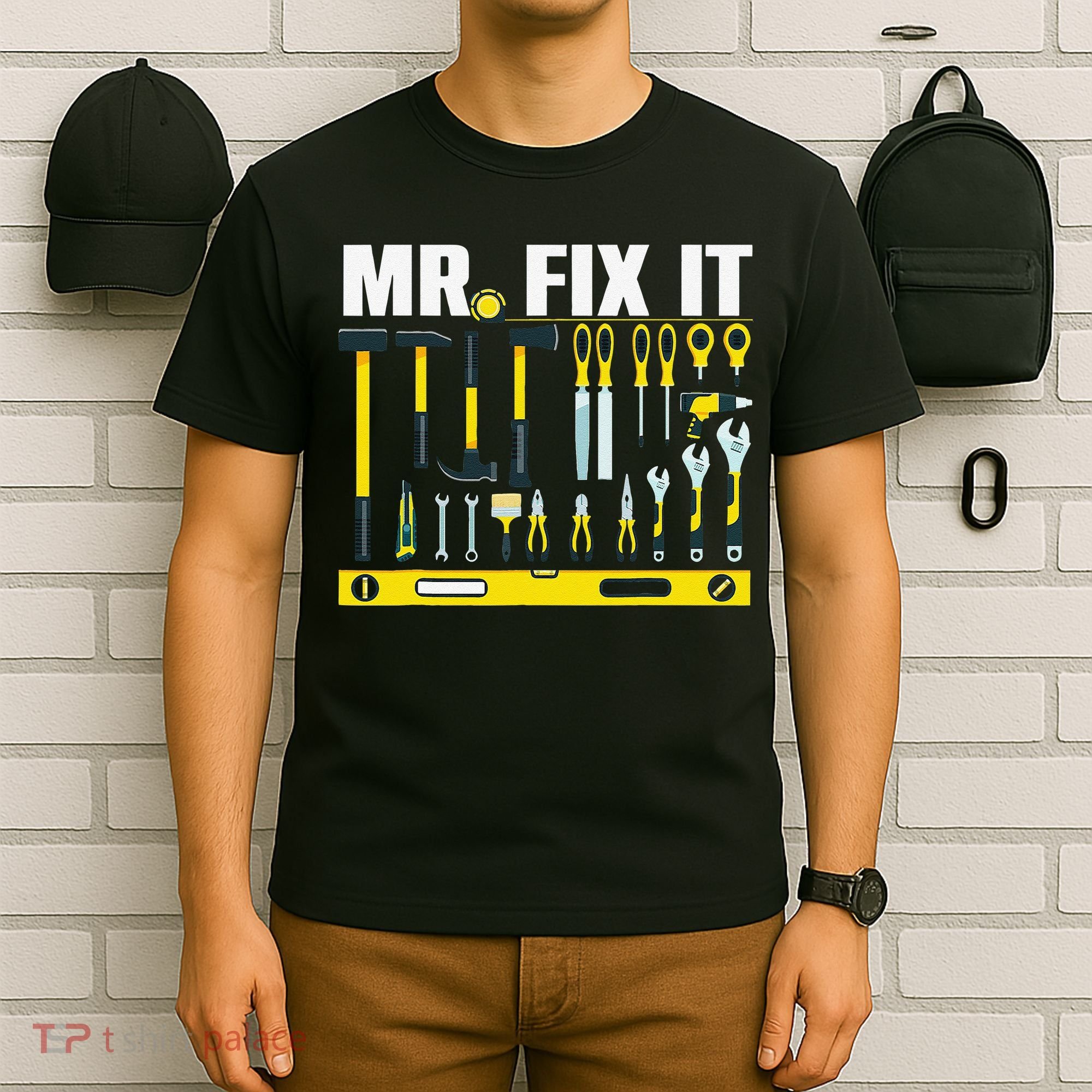 Funny Mr. Fix It Art For DIY Handyman  Repairman Lovers  T-Shirt