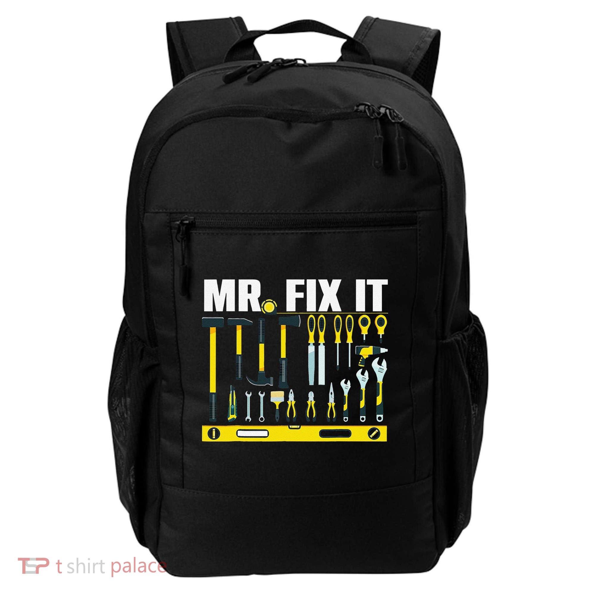 Funny Mr. Fix It Art For DIY Handyman  Repairman Lovers  Backpack