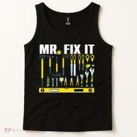 Funny Mr. Fix It Art For DIY Handyman  Repairman Lovers  Tank Top thumb 2