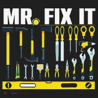 Funny Mr. Fix It Art For DIY Handyman  Repairman Lovers  Golf Towel thumb 3