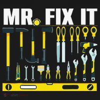 Funny Mr. Fix It Art For DIY Handyman  Repairman Lovers  Visor thumb 3