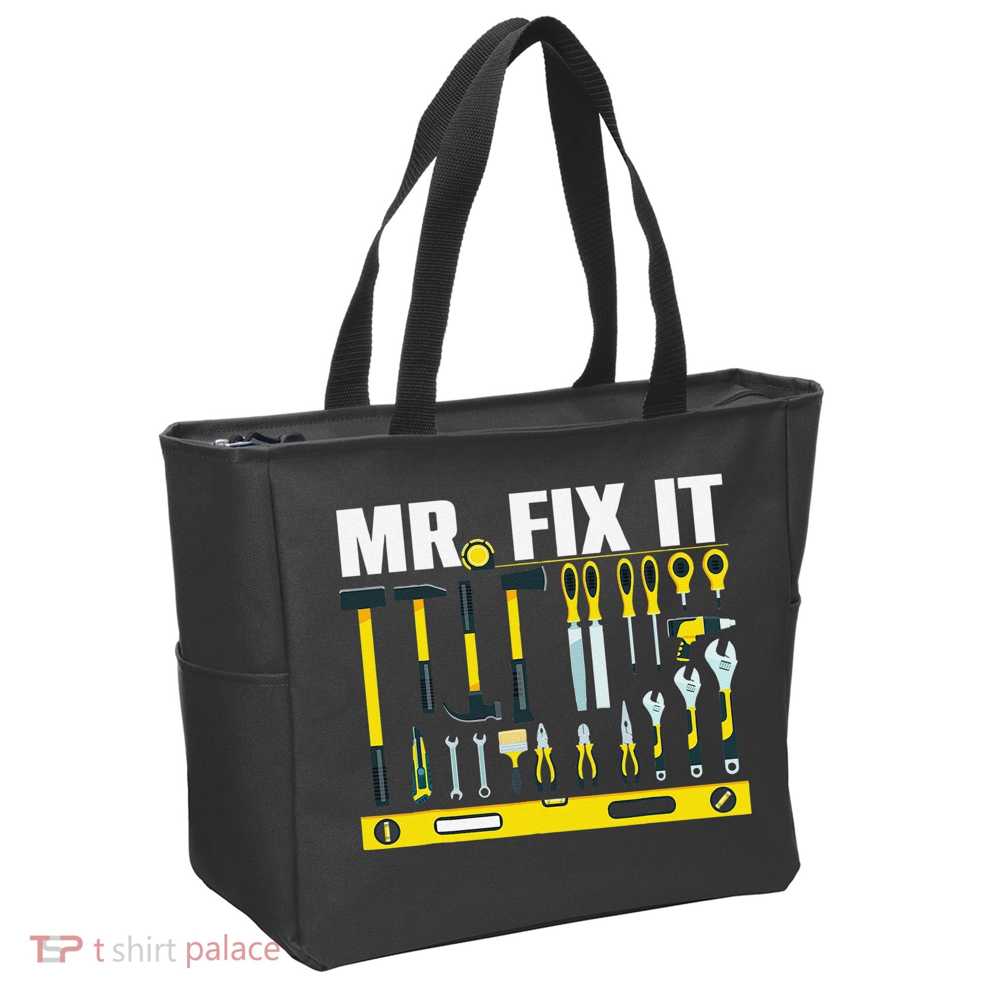 Funny Mr. Fix It Art For DIY Handyman  Repairman Lovers  Tote Bag