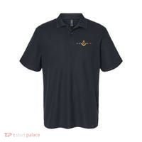 Freemason Masonic Fraternal Freemasonry Square Compass Polo thumb 0
