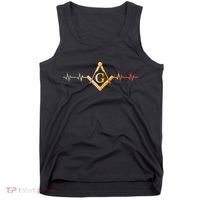 Freemason Masonic Fraternal Freemasonry Square Compass Tank Top thumb 0