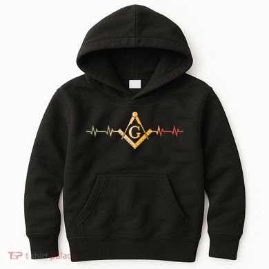 Freemason Masonic Fraternal Freemasonry Square Compass Kids Hoodie