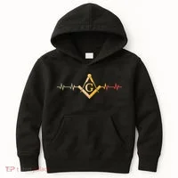 Freemason Masonic Fraternal Freemasonry Square Compass Kids Hoodie thumb 0