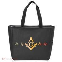 Freemason Masonic Fraternal Freemasonry Square Compass Tote Bag thumb 0