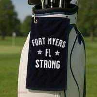 Fort Myers Florida Strong Golf Towel thumb 2