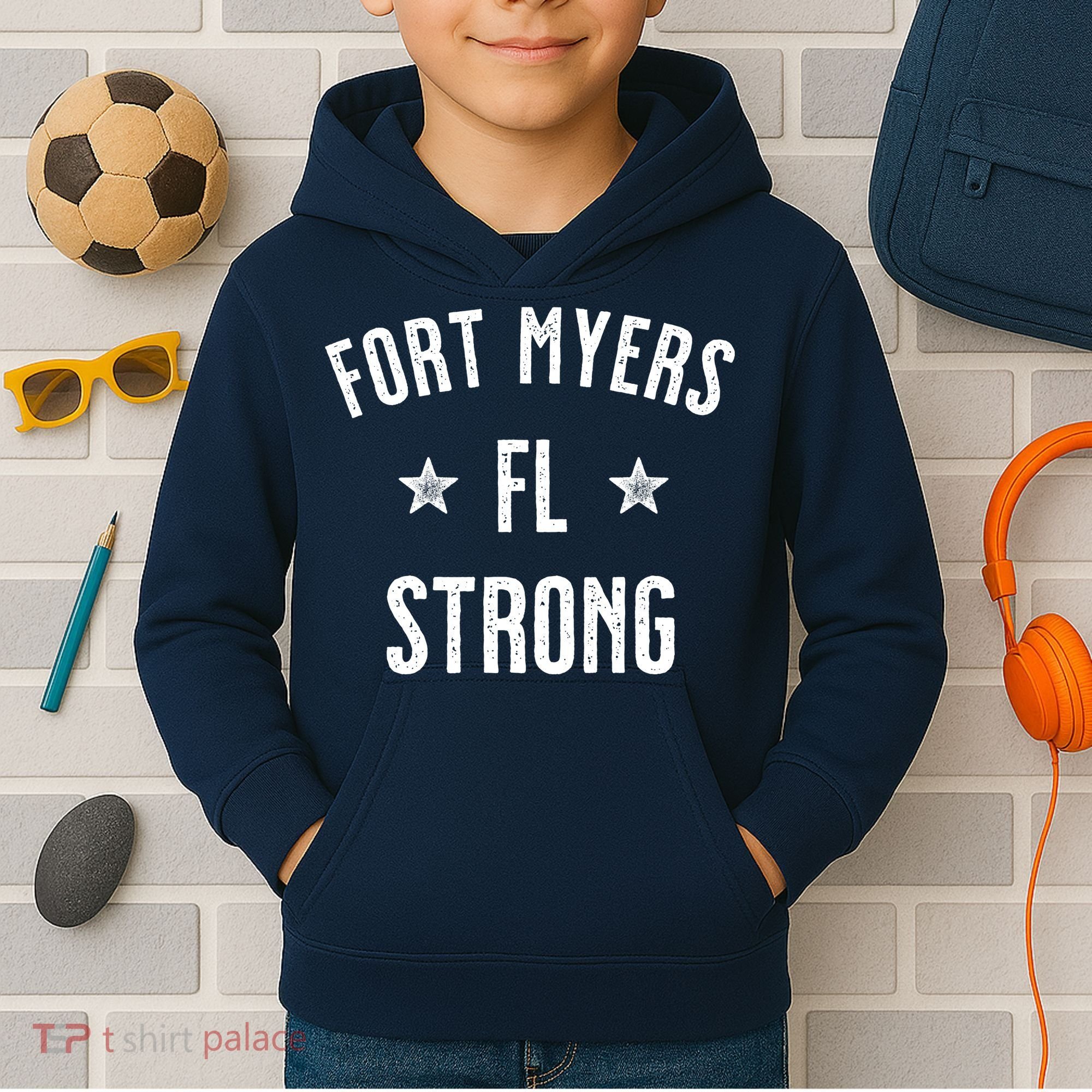 Fort Myers Florida Strong Kids Hoodie