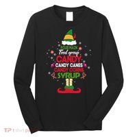 Four Main Food Groups Candy Canes Candy Corns Syrup Elf Long Sleeve Shirt thumb 0