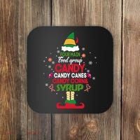 Four Main Food Groups Candy Canes Candy Corns Syrup Elf Coaster thumb 0