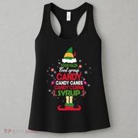 Four Main Food Groups Candy Canes Candy Corns Syrup Elf Women's Tank Top thumb 3