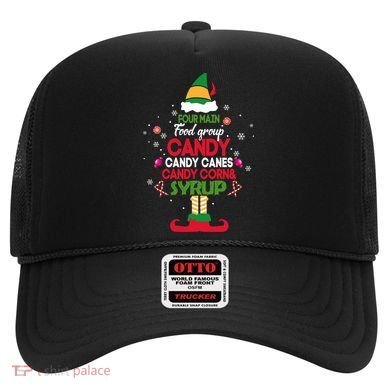 Four Main Food Groups Candy Canes Candy Corns Syrup Elf Hat