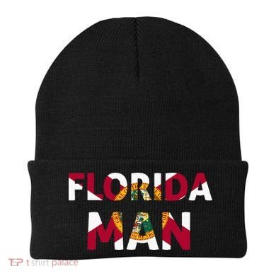 Florida Man & Florida State Flag Beanie