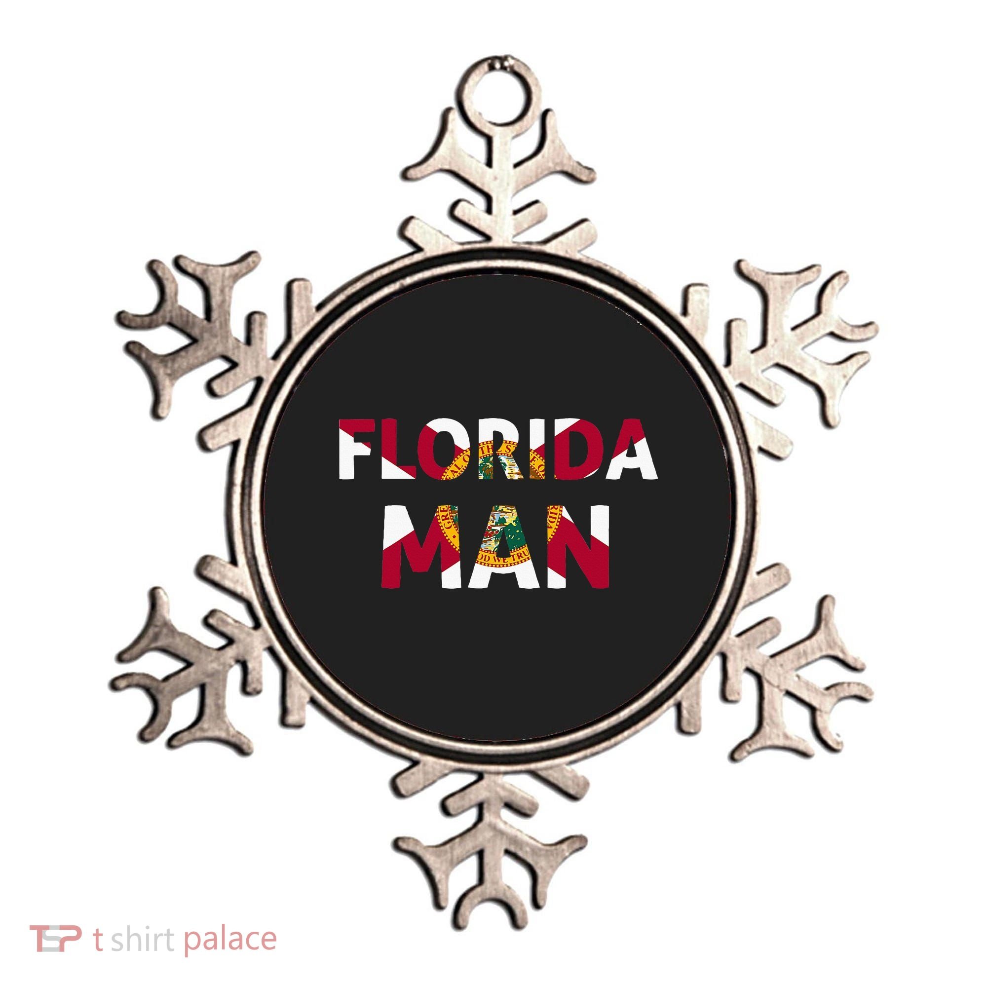 Florida Man & Florida State Flag Ornament