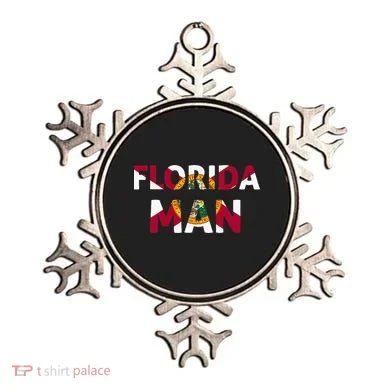 Florida Man & Florida State Flag Ornament