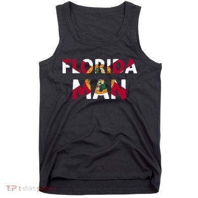 Florida Man & Florida State Flag Tank Top