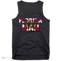 Florida Man & Florida State Flag Tank Top thumb 0
