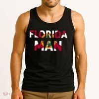 Florida Man & Florida State Flag Tank Top thumb 3