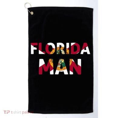 Florida Man & Florida State Flag Golf Towel