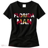 Florida Man & Florida State Flag Women's T-Shirt thumb 0