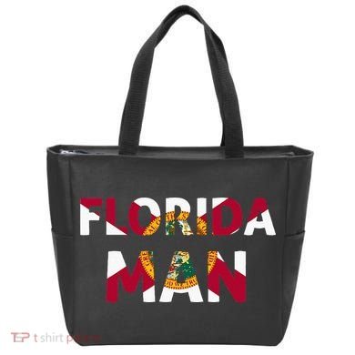 Florida Man & Florida State Flag Tote Bag