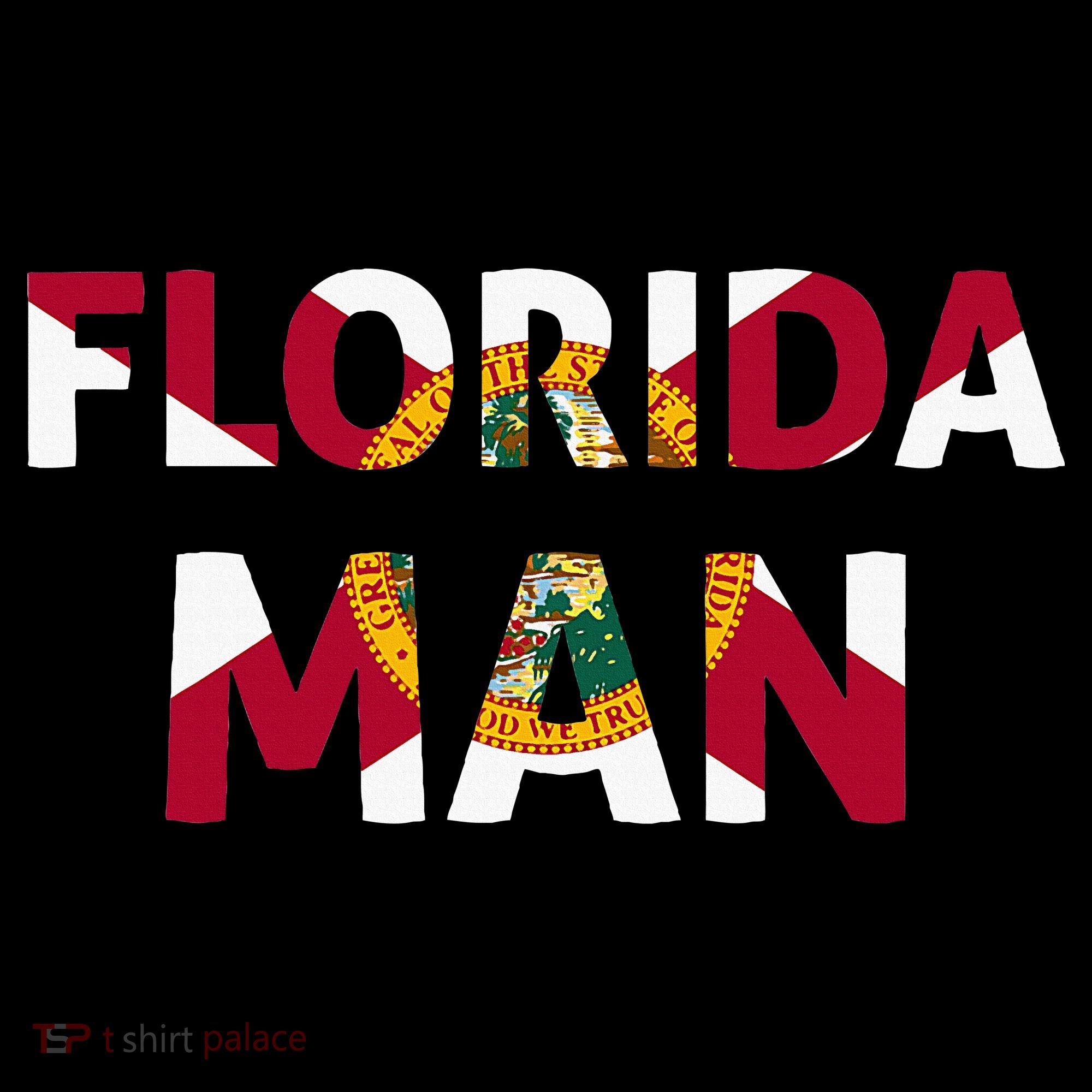 Florida Man & Florida State Flag Tote Bag