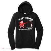 Funny Merry Fishmas Funny Fish Fishing Fisherman Christmas Xmas Gift Women's Hoodie thumb 0
