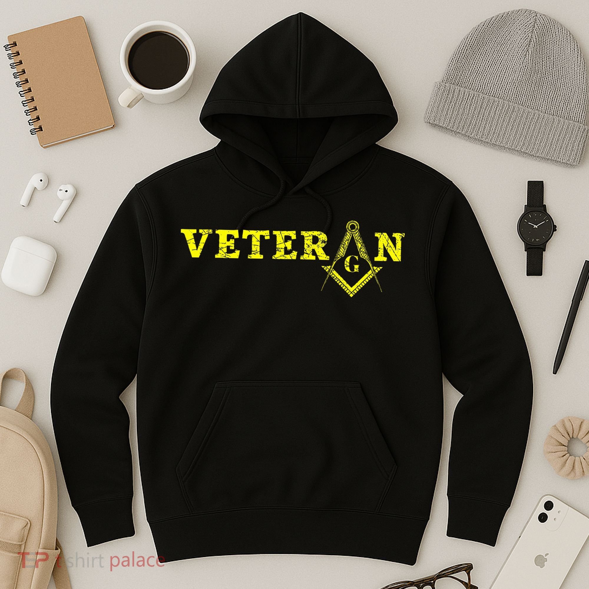 Freemason Masonic Fraternal Freemasonry Square Compass Hoodie