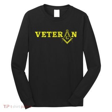 Freemason Masonic Fraternal Freemasonry Square Compass Long Sleeve Shirt