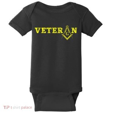 Freemason Masonic Fraternal Freemasonry Square Compass Baby Bodysuit