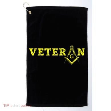 Freemason Masonic Fraternal Freemasonry Square Compass Golf Towel