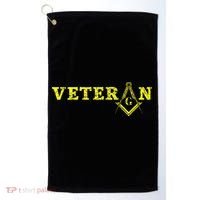 Freemason Masonic Fraternal Freemasonry Square Compass Golf Towel thumb 0