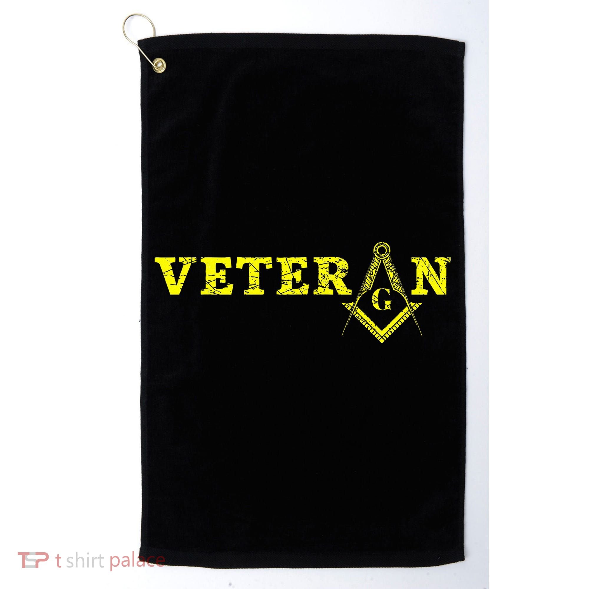 Freemason Masonic Fraternal Freemasonry Square Compass Golf Towel