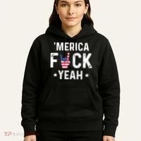 Funny Merica Fuck Yeah 4th Of July Hoodie thumb 5