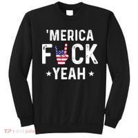 Funny Merica Fuck Yeah 4th Of July Sweatshirt thumb 0