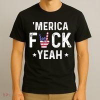 Funny Merica Fuck Yeah 4th Of July T-Shirt thumb 3