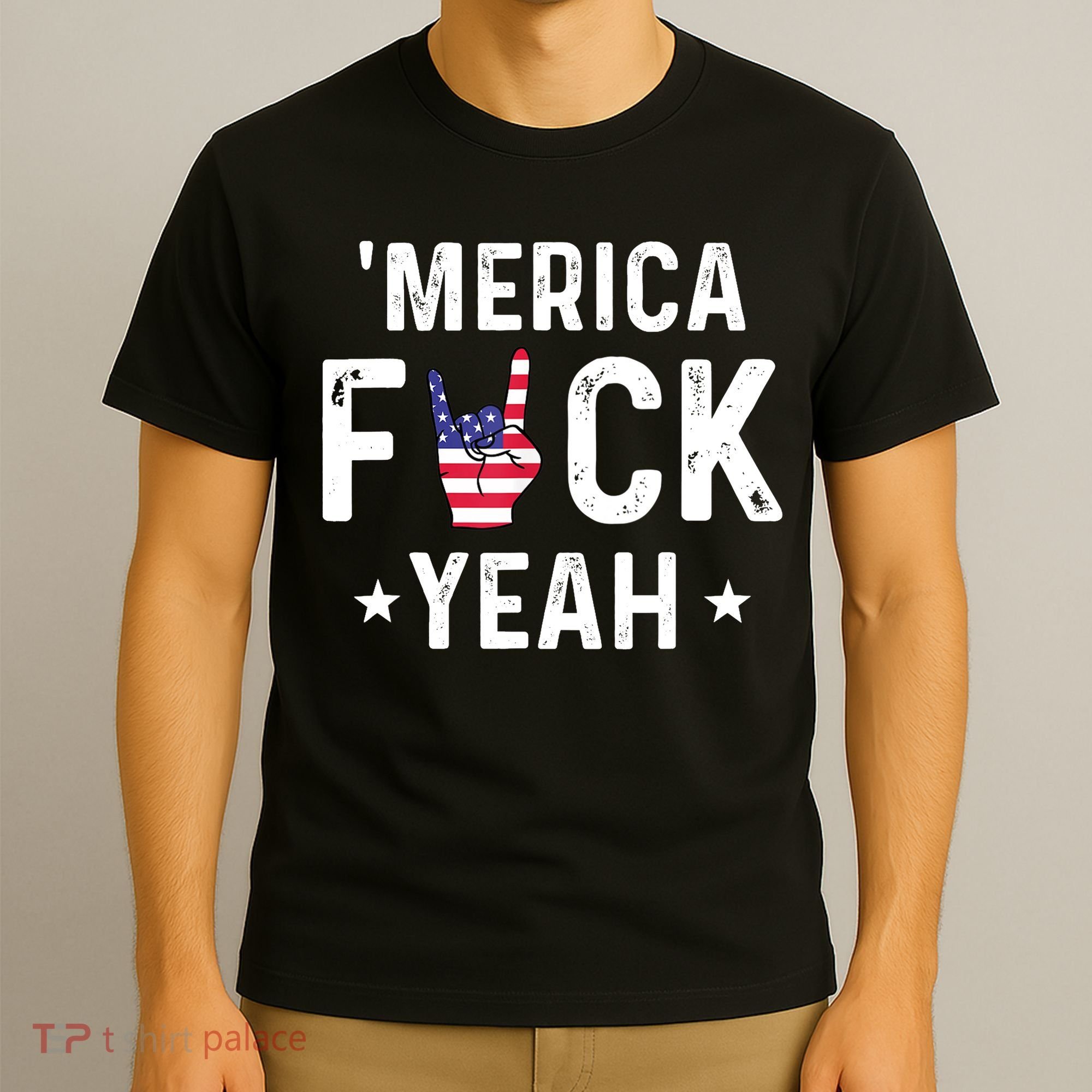 Funny Merica Fuck Yeah 4th Of July T-Shirt