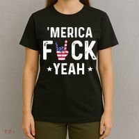 Funny Merica Fuck Yeah 4th Of July T-Shirt thumb 4
