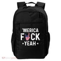 Funny Merica Fuck Yeah 4th Of July Backpack thumb 0