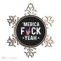 Funny Merica Fuck Yeah 4th Of July Ornament thumb 0