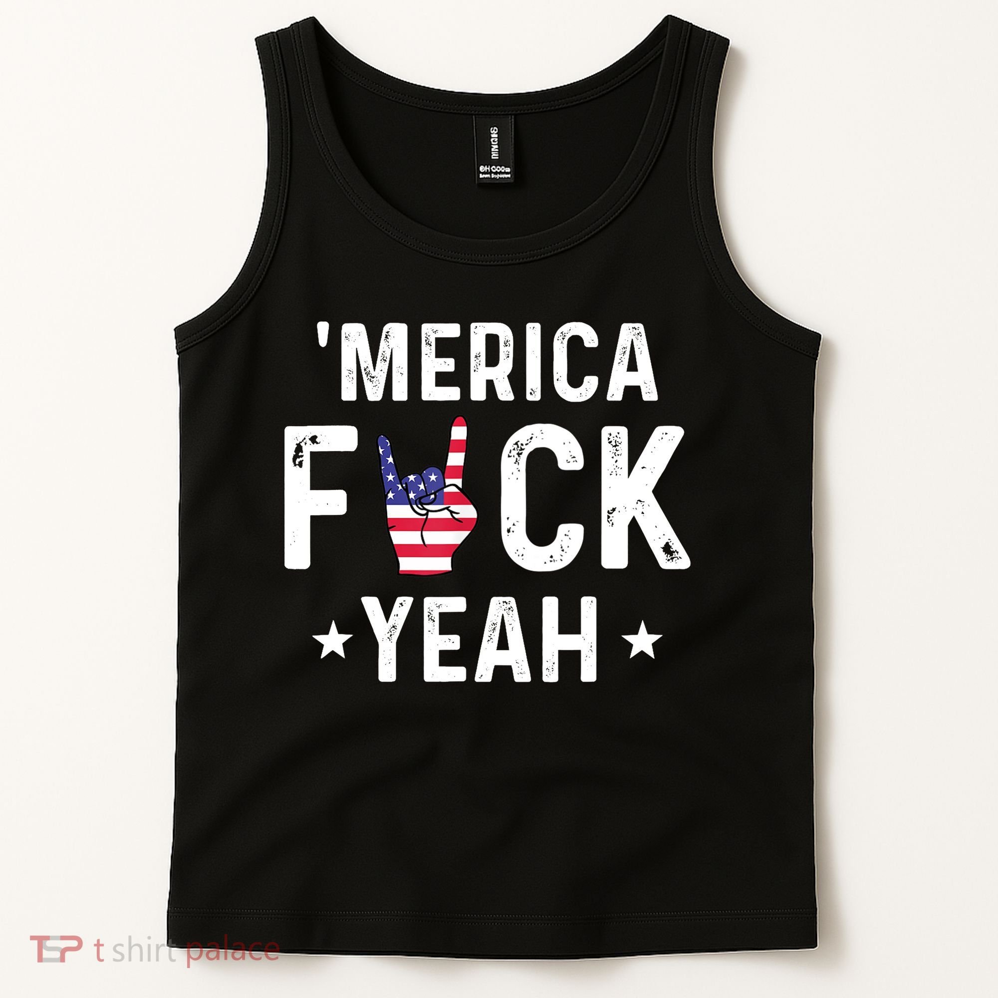 Funny Merica Fuck Yeah 4th Of July Tank Top
