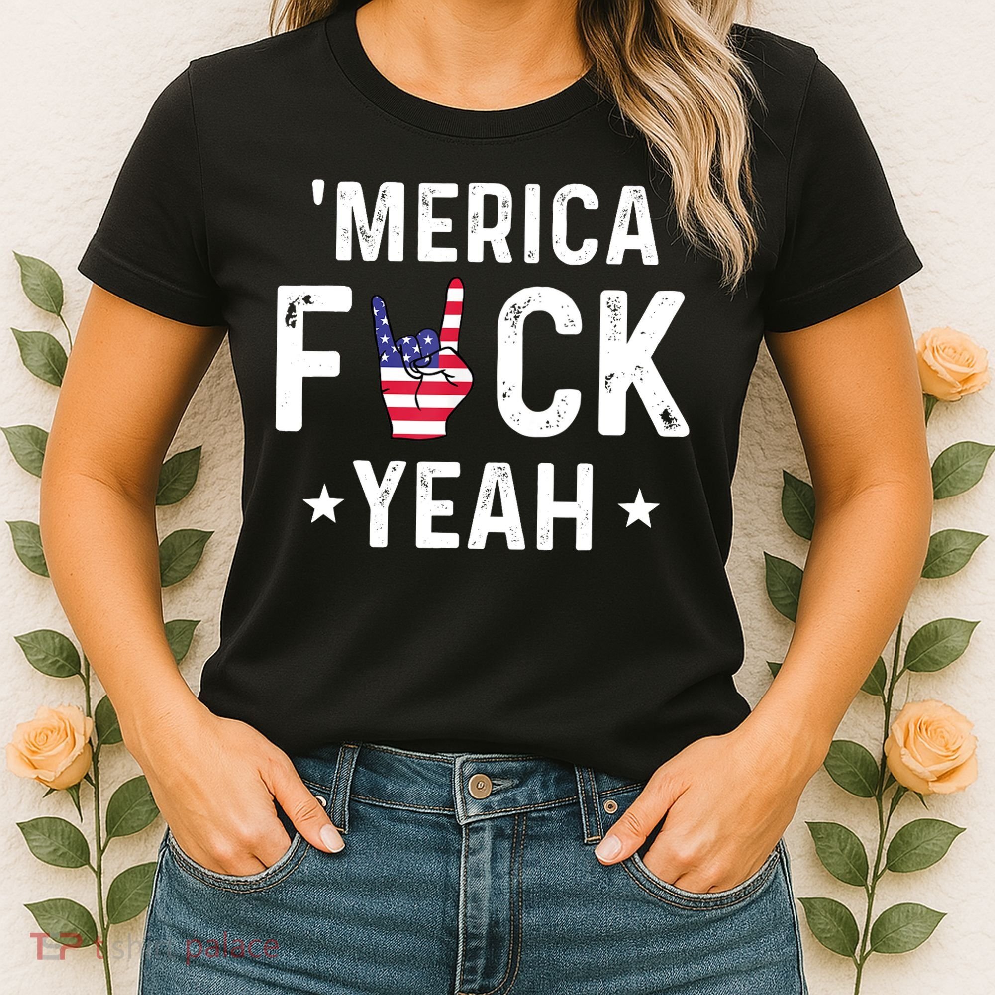 Funny Merica Fuck Yeah 4th Of July Women's T-Shirt