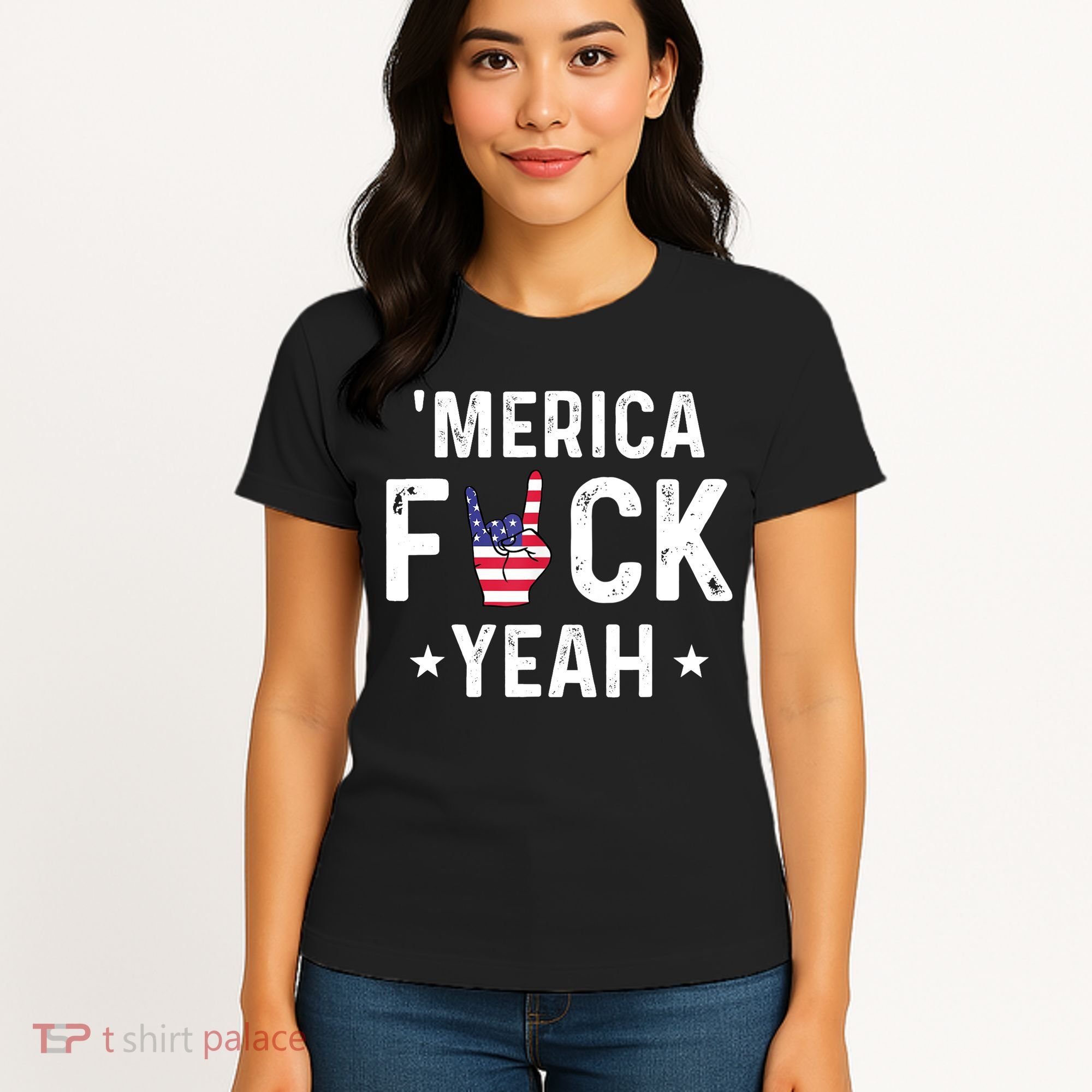 Funny Merica Fuck Yeah 4th Of July Women's T-Shirt