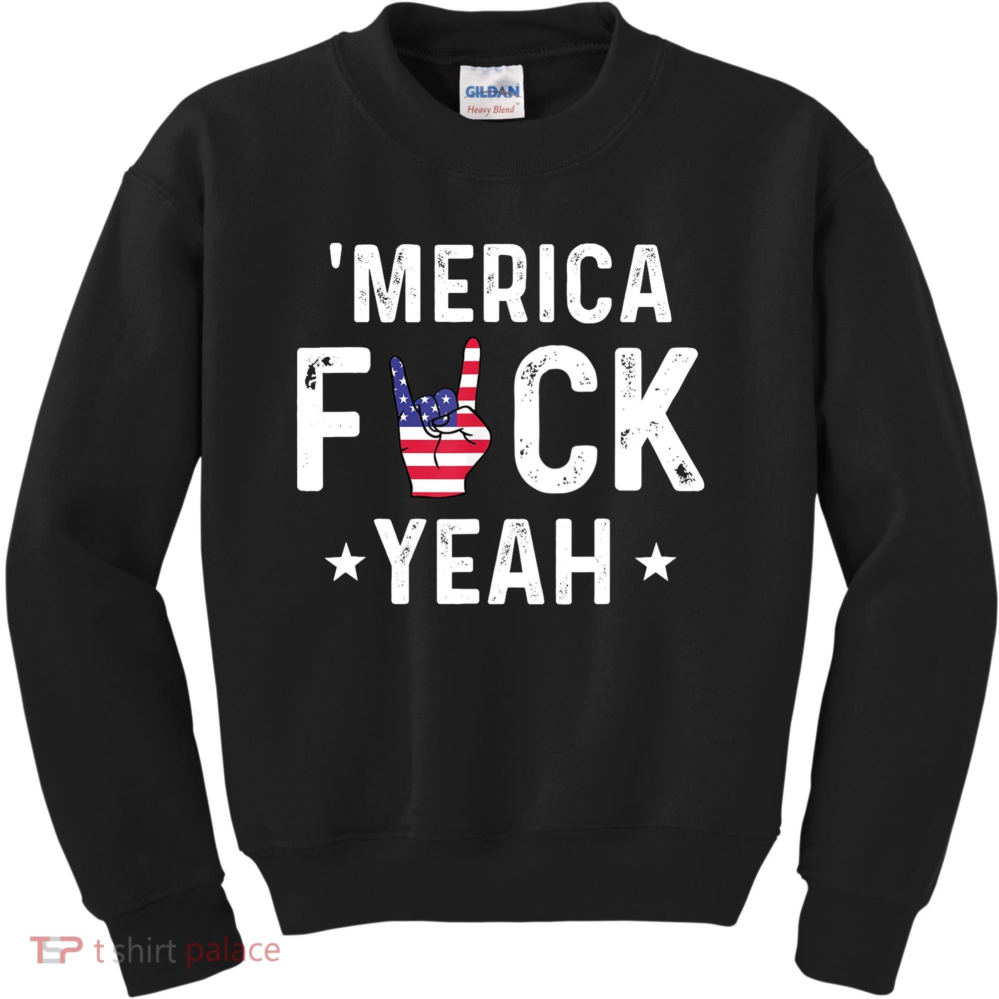 Funny Merica Fuck Yeah 4th Of July Kids Sweatshirt
