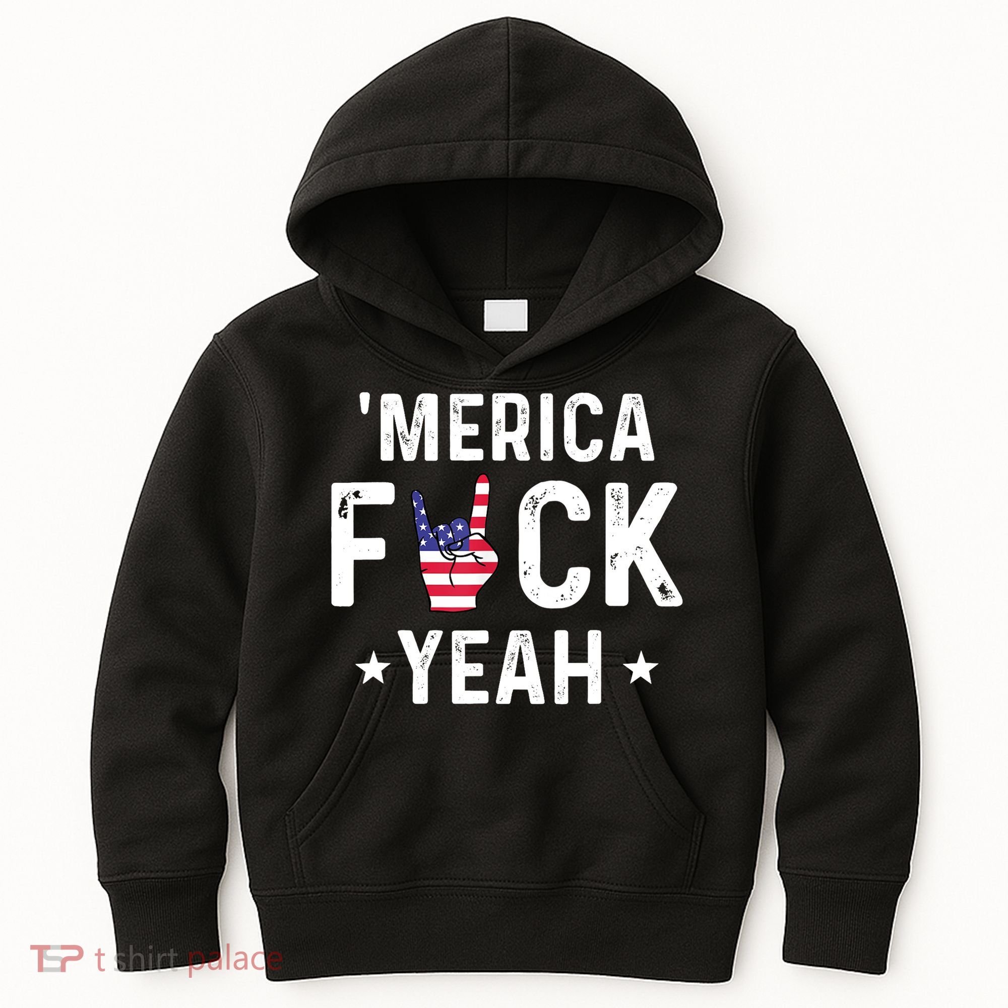 Funny Merica Fuck Yeah 4th Of July Kids Hoodie