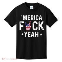 Funny Merica Fuck Yeah 4th Of July Kids T-Shirt thumb 0