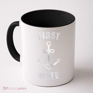 First Mate Funny Anchor Sailing Ship Cruise Coffee Mug